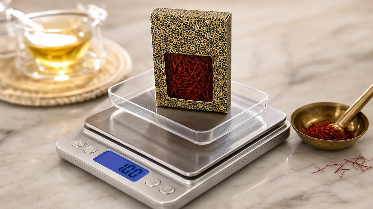 هدیه کوچک زعفران سرگل سحرخیز طرح خاتم