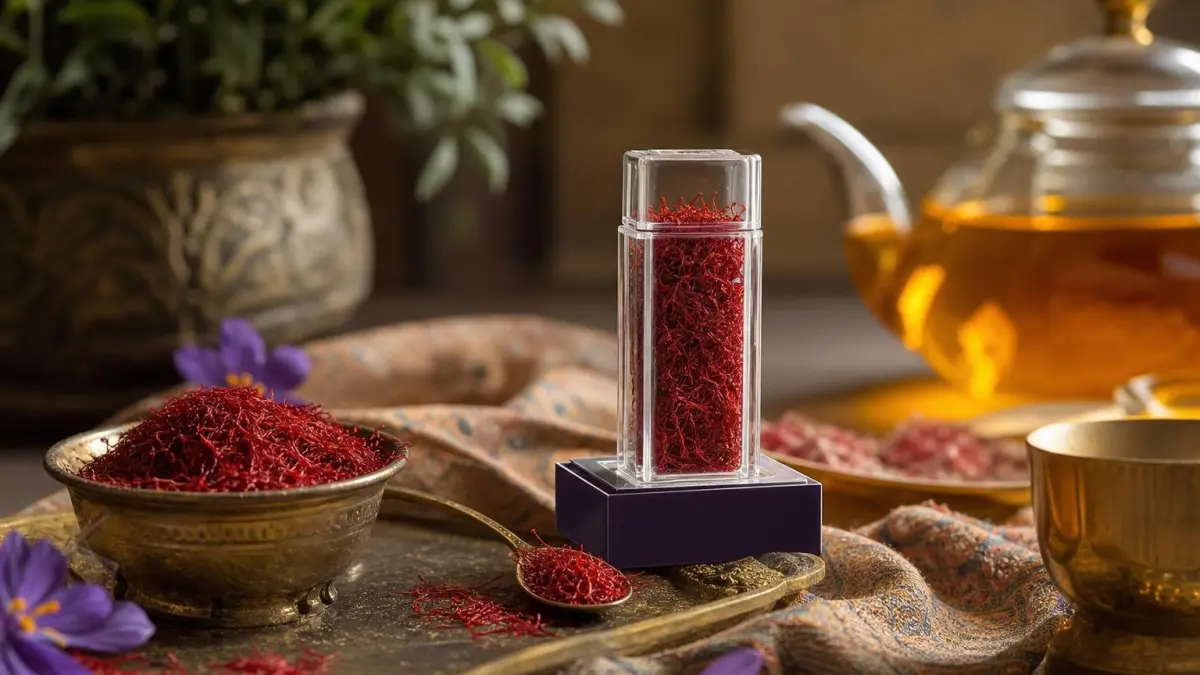 بسته‌بندی دو گرمی زعفران سرگل ممتاز فامیلا