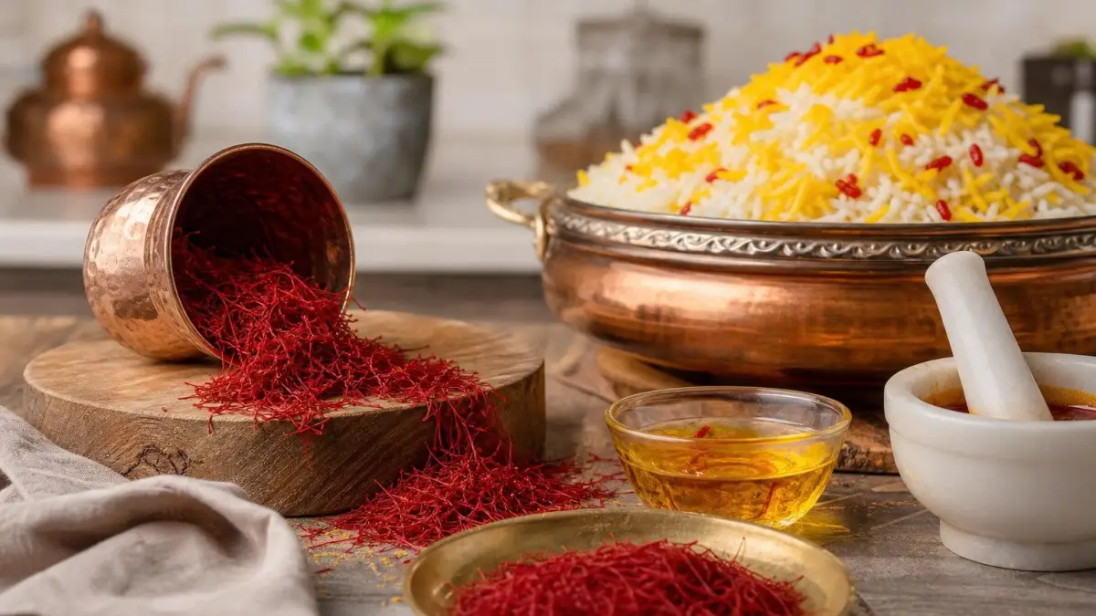 زعفران سرگل و شکسته قائنات بافت متفاوت